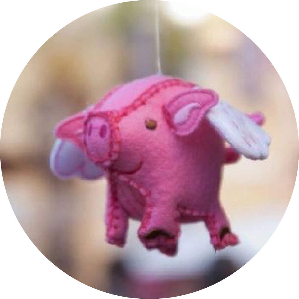 Móviles Móvil cerdito volador