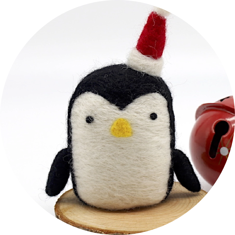Navidad Pingüino de Fieltro