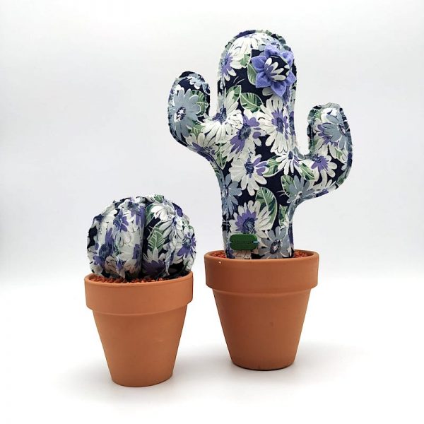 Cactus Flores Lila Dúo